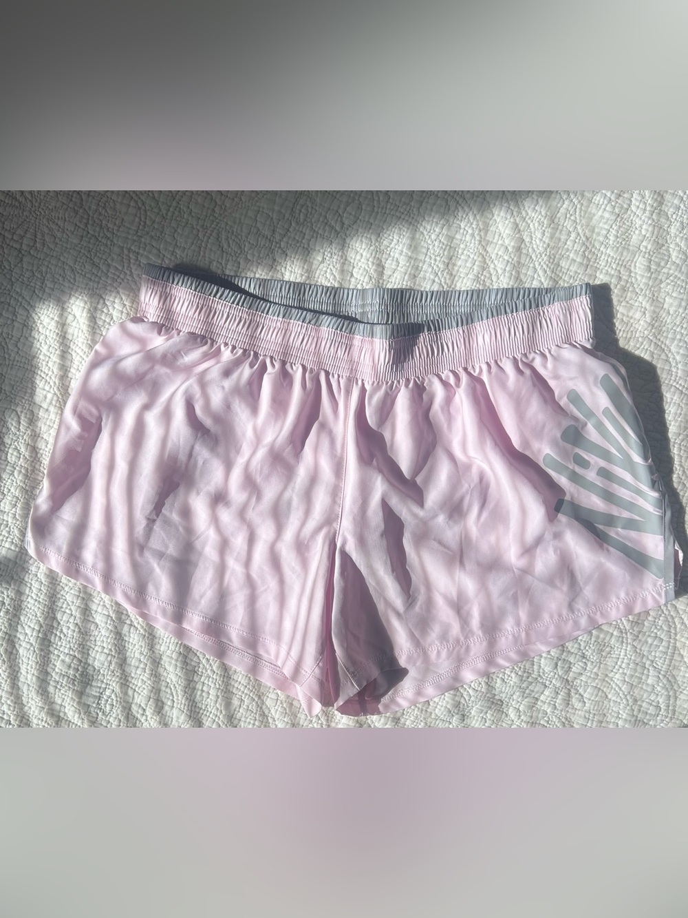 Nike: Light Pink Women's Size Medium Athletic Baby Pink Dri-Fit Shorts w/ Liner